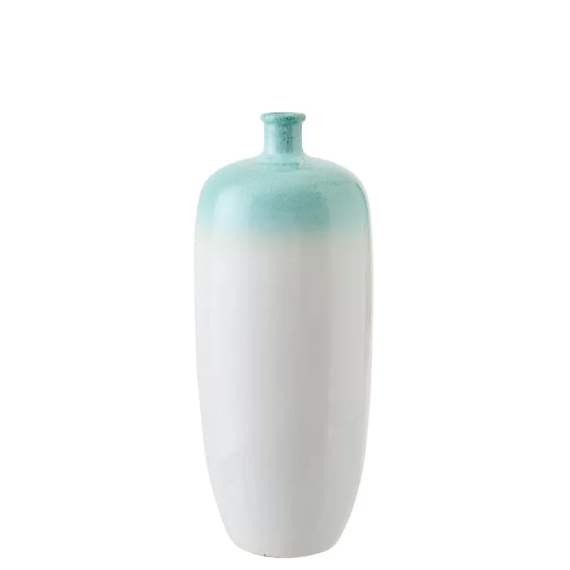 Vloervaas Keramiek Mintgroen/Wit Small J-Line