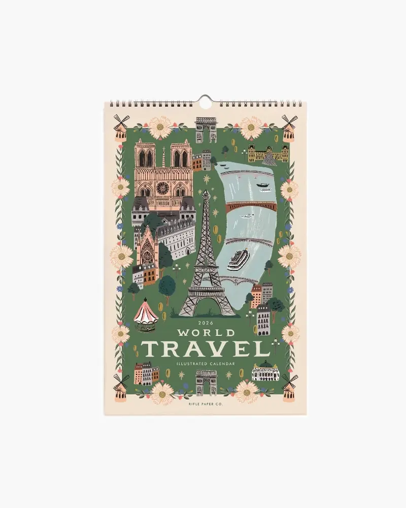 Wall Calendar 2026 - World Travel