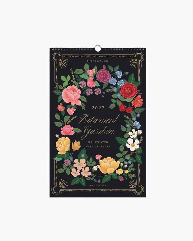 Wall Calendar 2027 - Botanical Garden