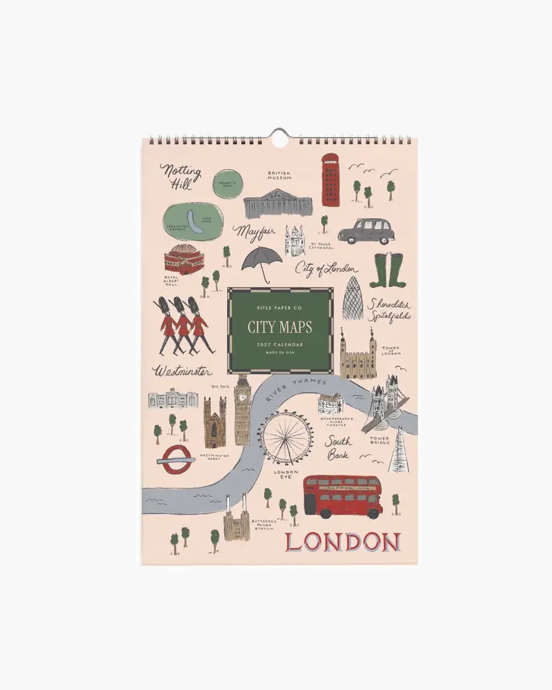 Wall Calendar 2027 - Travel Sketches
