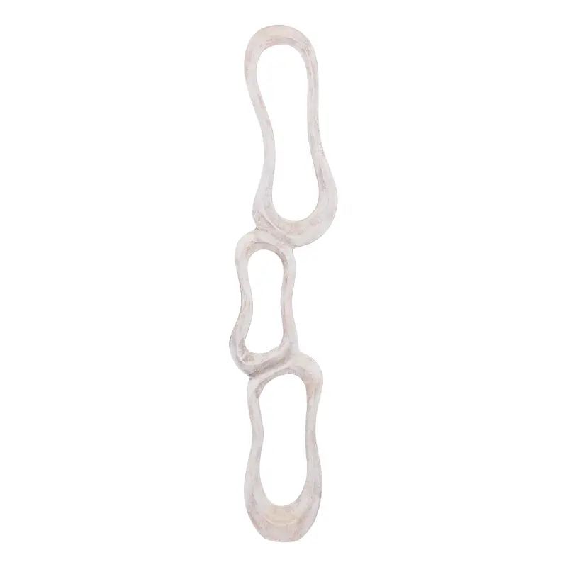 Wanddeco Camare Abstract Design Gegoten Aluminium Beige Large PTMD