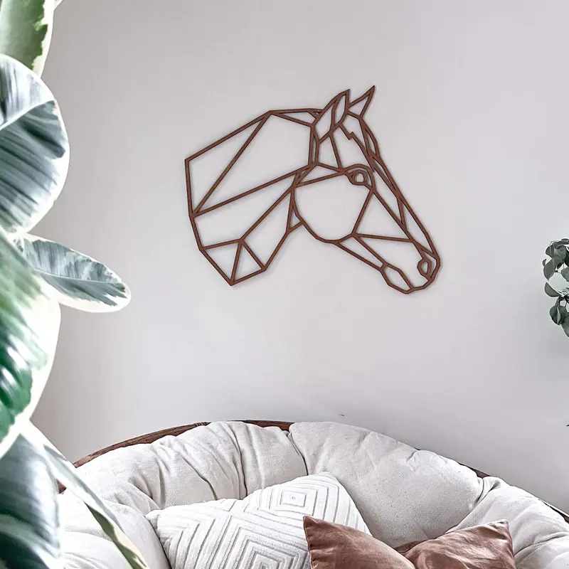 Wanddecoratie - Paard zijkant