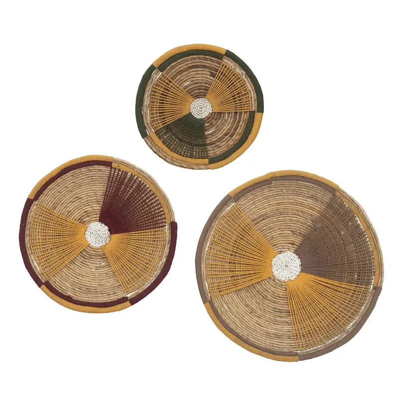 Wanddecoraties Isla Textiel Naturel Set van 3 MUST Living