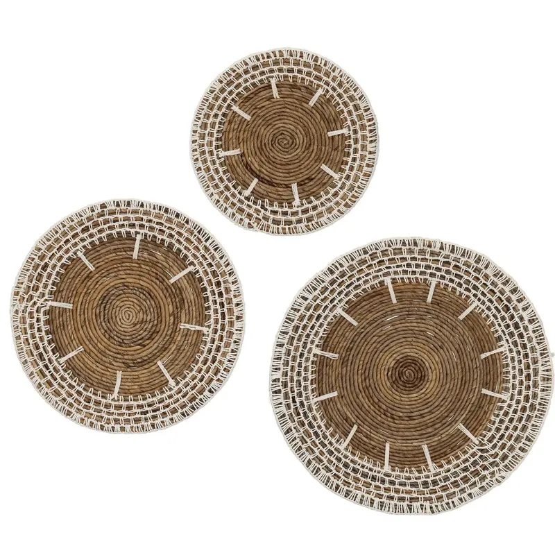 Wanddecoraties Malia Bananenblad Naturel Set van 3 MUST Living