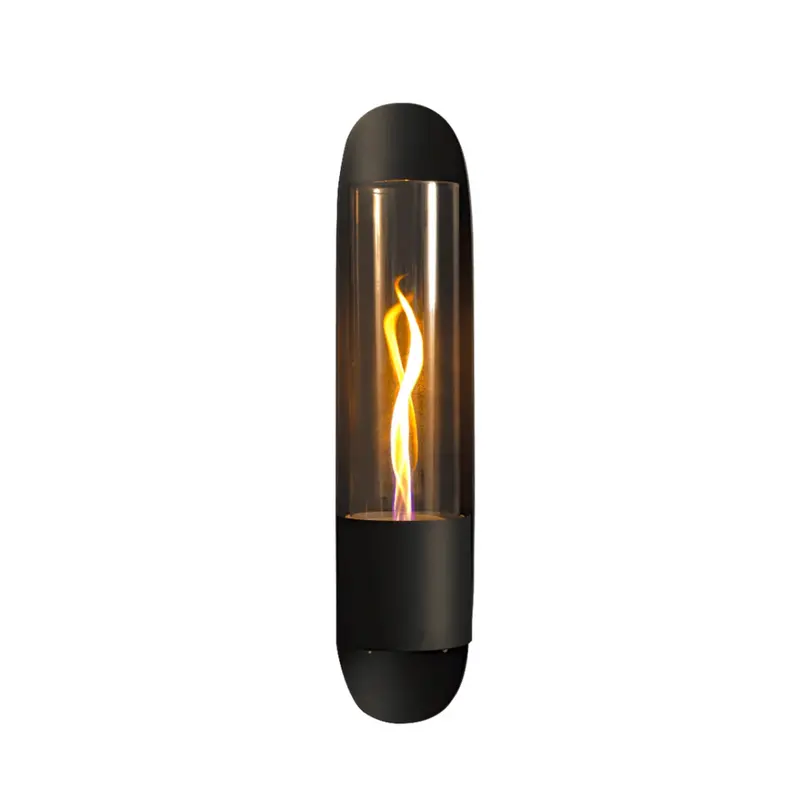 Wandhaard Cycloflame Wall Zwart Tenderflame