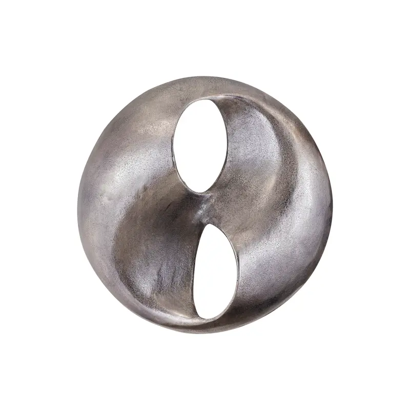 Wandpaneel Deuie S - 45x10x45 cm - Aluminium - Zilver PTMD