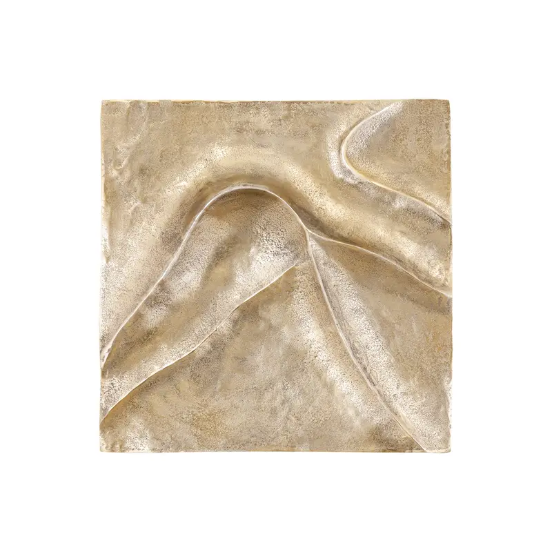 Wandpaneel Gihan M - 55x5x55 cm - Aluminium - Goud PTMD