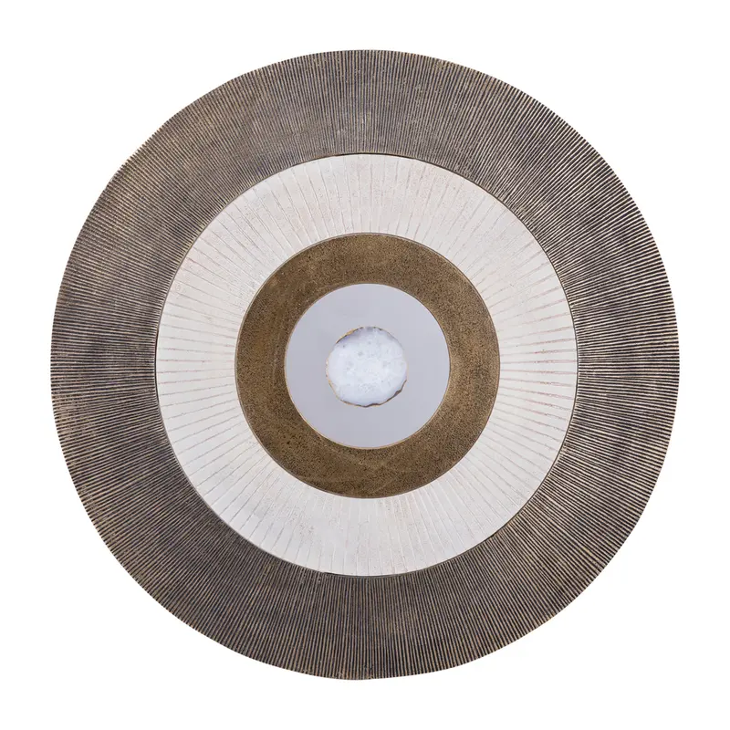 Wandpaneel Jacci Goud Aluminium Center Stone Rond Large PTMD