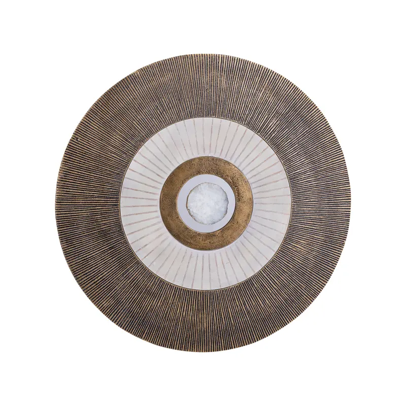Wandpaneel Jacci Goud Aluminium Center Stone Rond Small PTMD