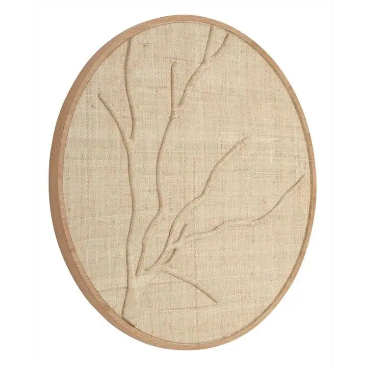 Wandpaneel Jungle Palmblad Naturel Ø85cm MUST Living