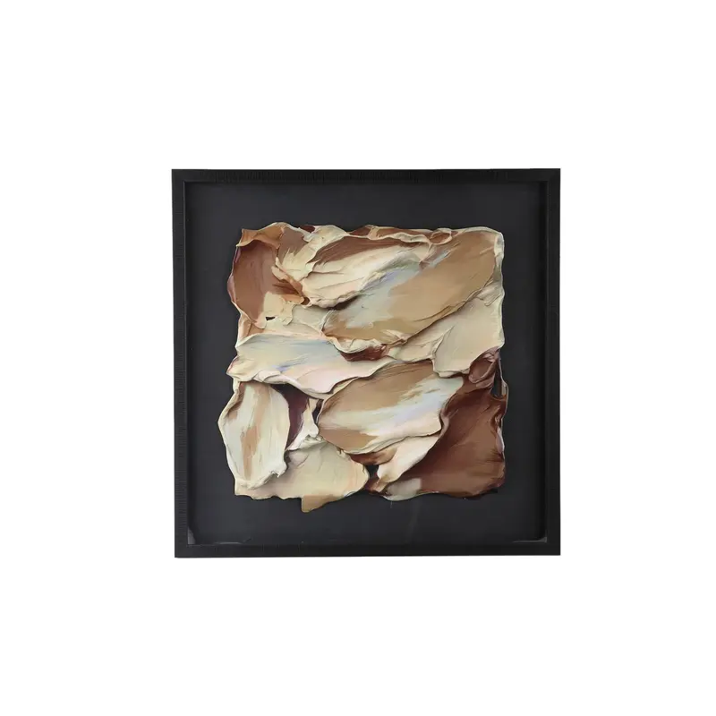Wandpaneel Shahzya Abstract Plexi en MDF Bruin 80cm PTMD