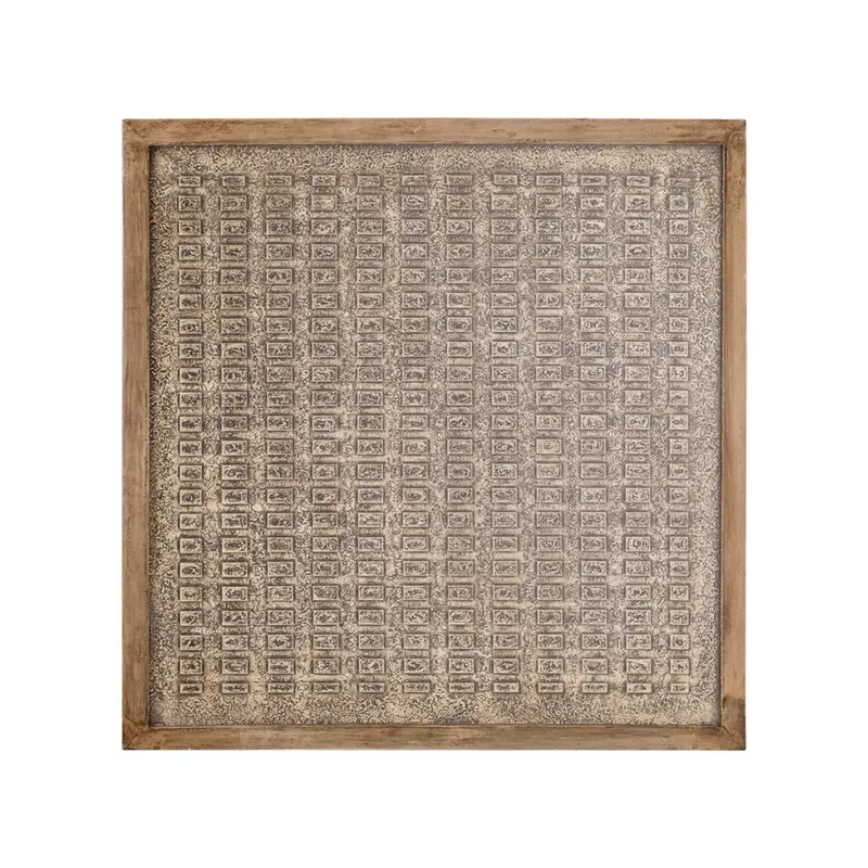 Wandpaneel Sierre Ingelijst MDF met Glas Brons 90cm PTMD