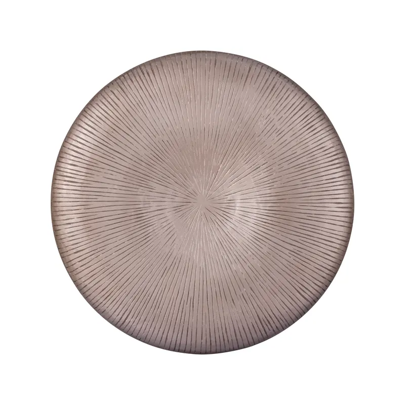 Wandpaneel Toran Rond Gestreept MDF Brons Ø90cm PTMD