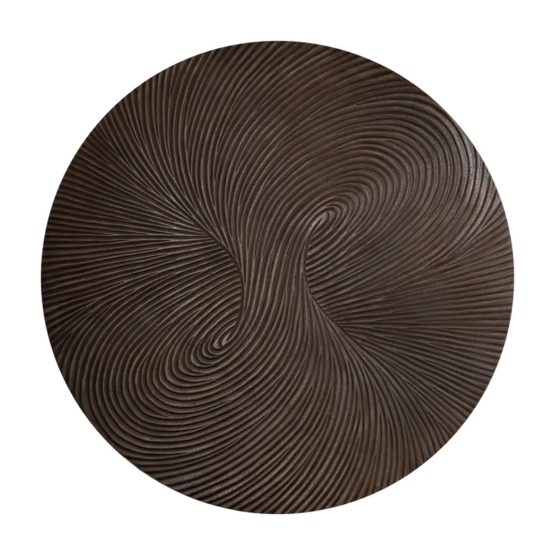 Wandpaneel Wiktor Rond MDF Bruin Ø180cm PTMD