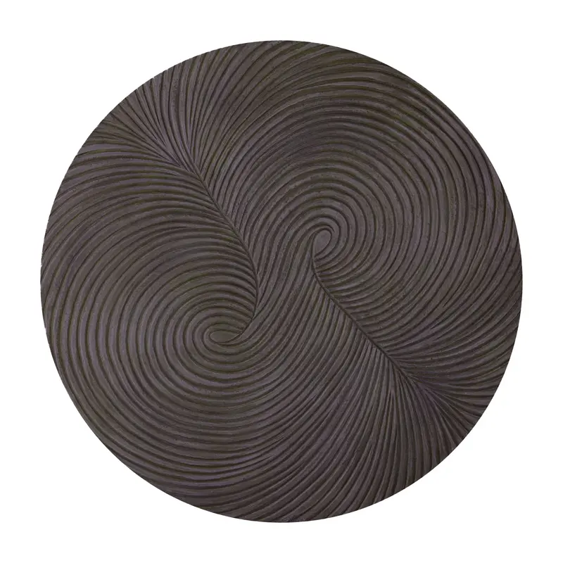 Wandpaneel Wiktor Rond MDF Bruin Ø90cm PTMD