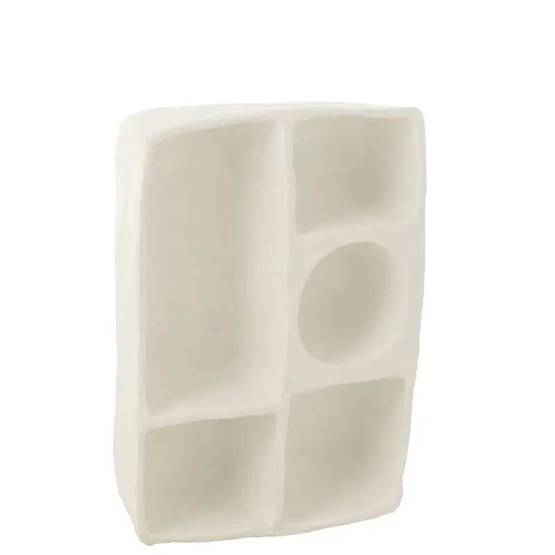 Wandrek Flint Papier Mache Wit Large J-Line
