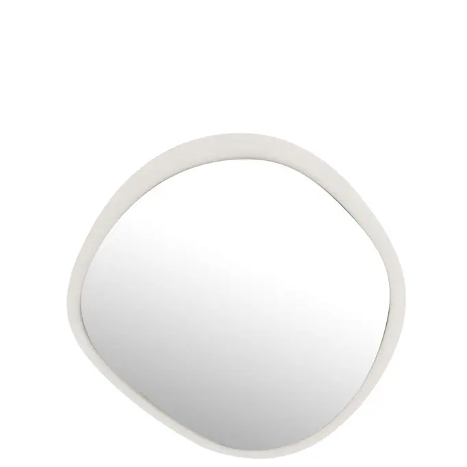Wandspiegel Metaal/Glas Wit Small 60.5x4.5x58cm