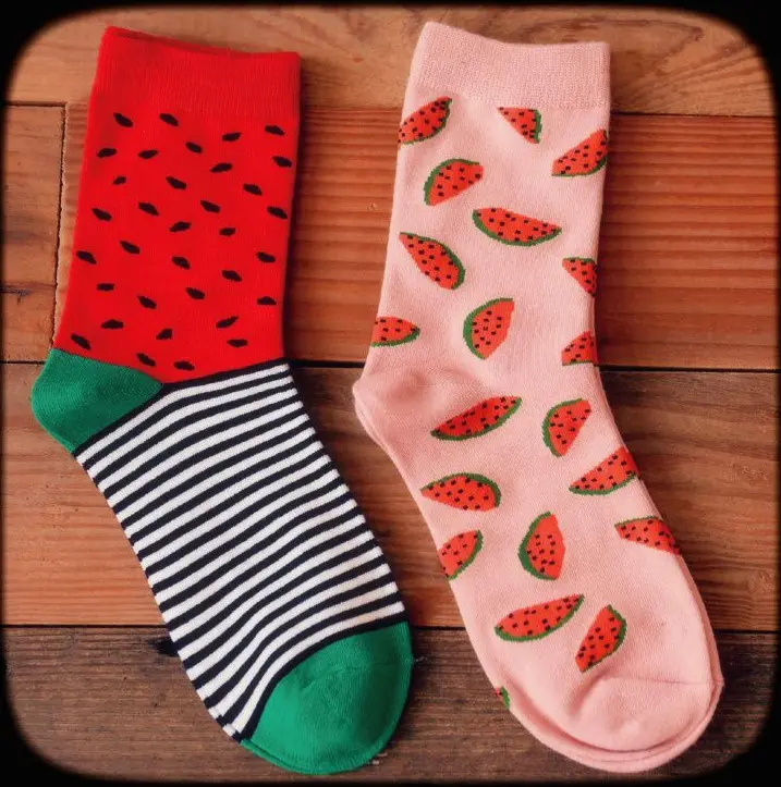 Watermelon Crew Socks