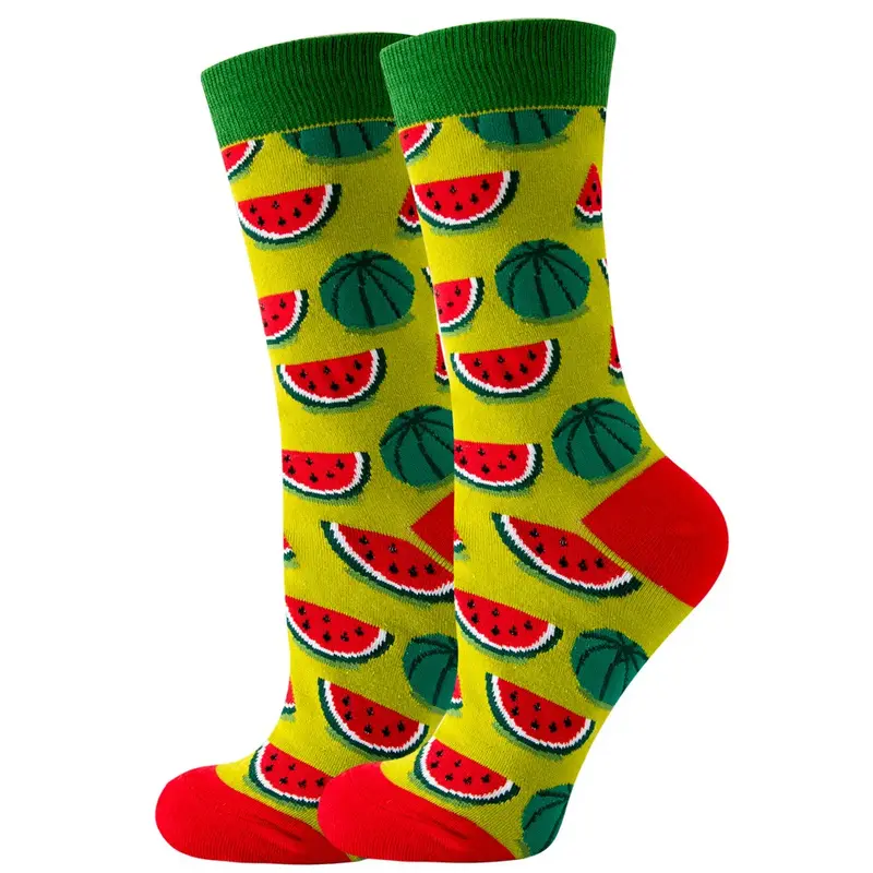 Watermelon Slice Crew Socks