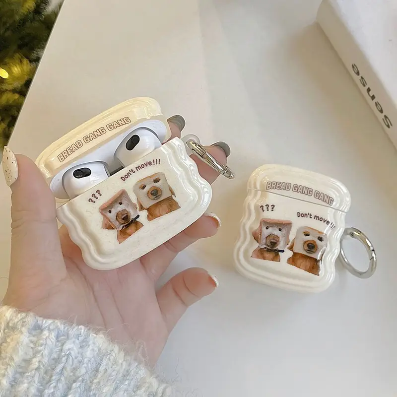 Wavy Bread Puppy Gang AirPods Charger Case Cover