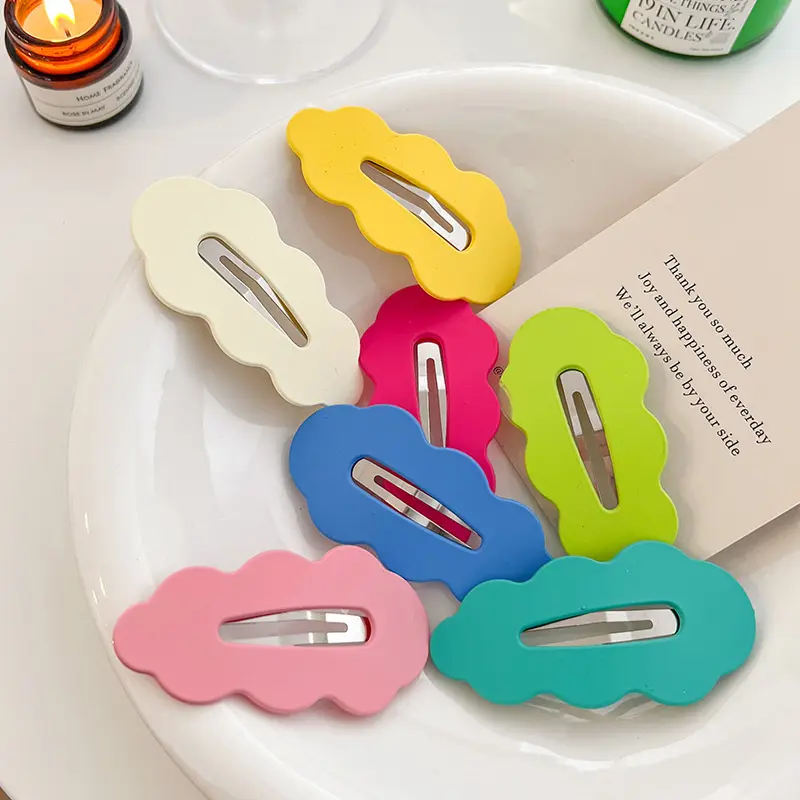 Wavy Macaron Hair Clips (10 Colours)