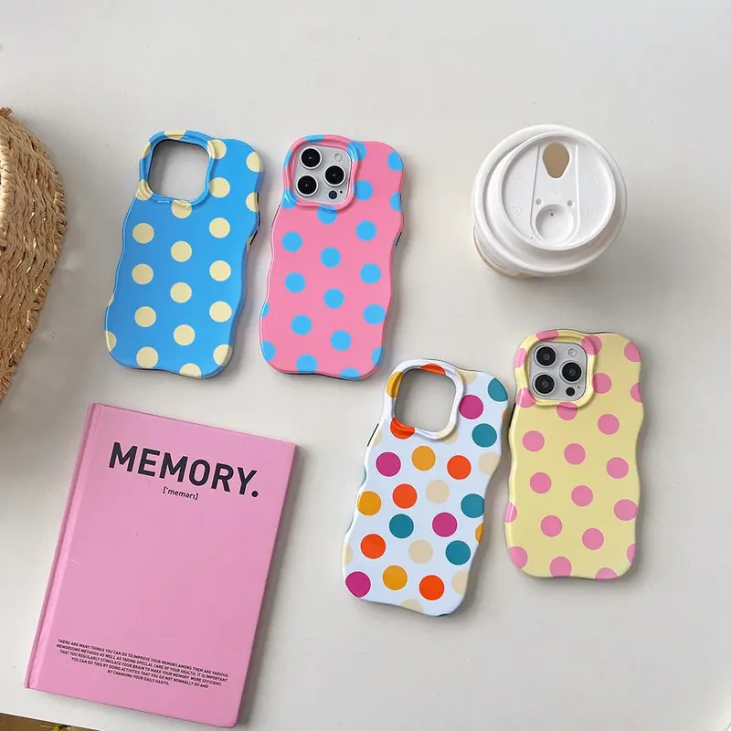 Wavy Polka Dot iPhone Case