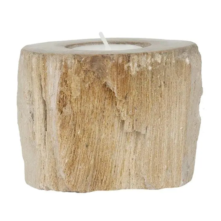 Waxinelichthouder Fossil Versteend Hout Naturel MUST Living