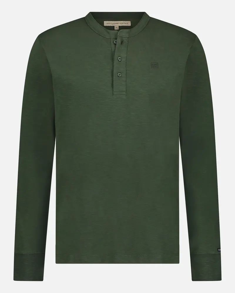 Wayne │ Henley Shirt met Lange Mouwen
