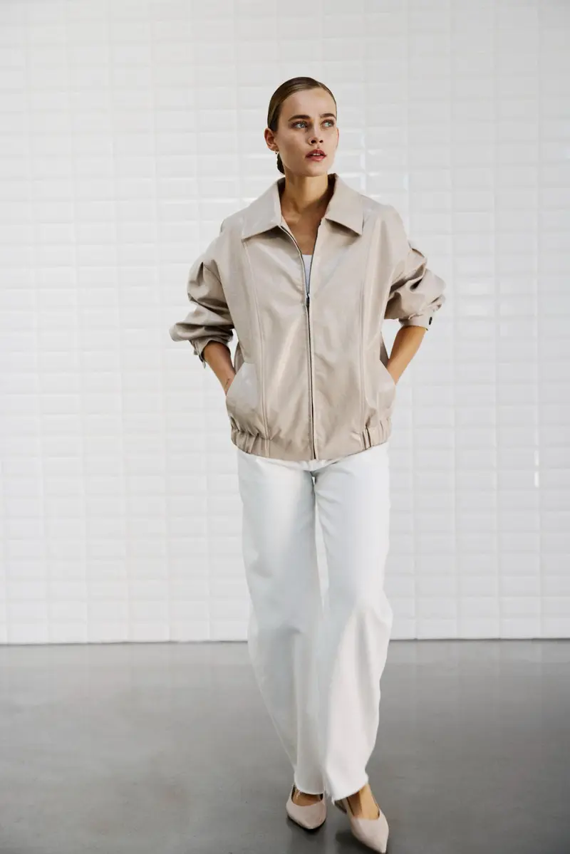 WBLGilian Vegan Jacket 1403 Light Mineral Grey