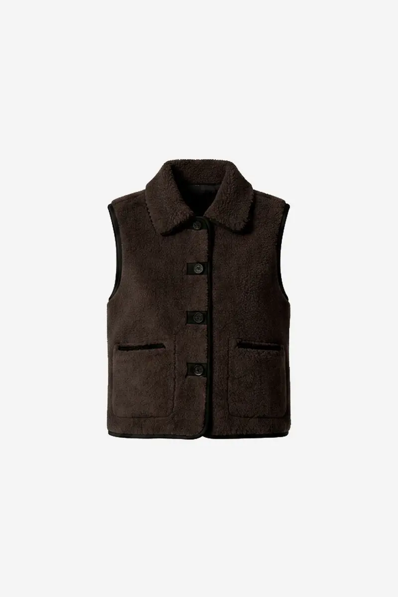 WBLIris Bonded Waistcoat 1761 Cookie Brown