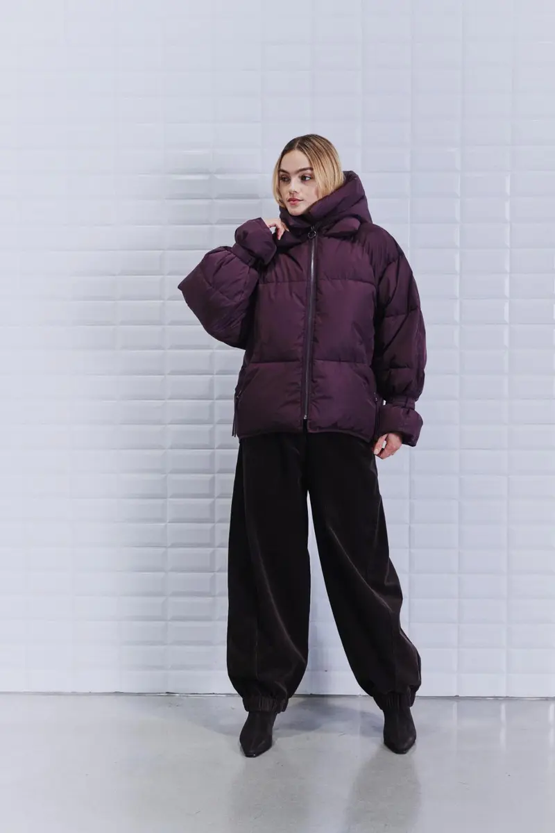 WBLKylie Real Down Jacket 1411 Windsor Wine