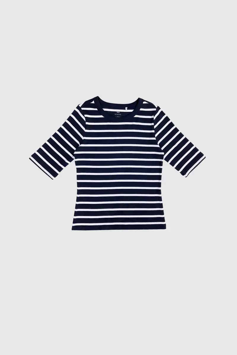 WBLLullu SS Tee 1273 Midnight Blue/White