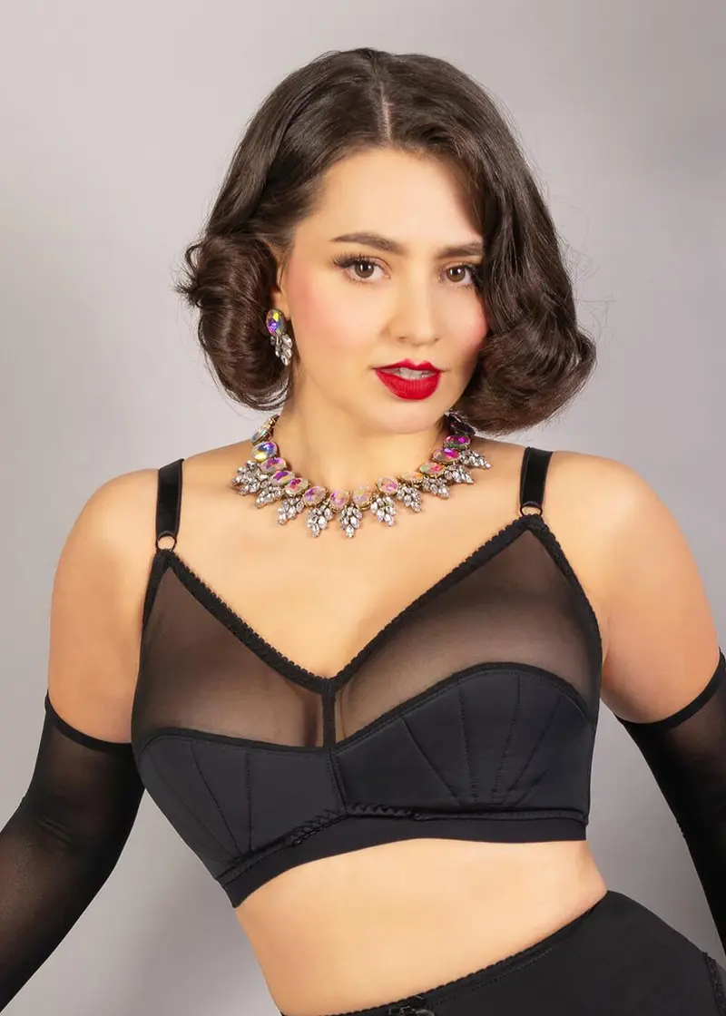 What Katie Did Liz Retro Bra Black