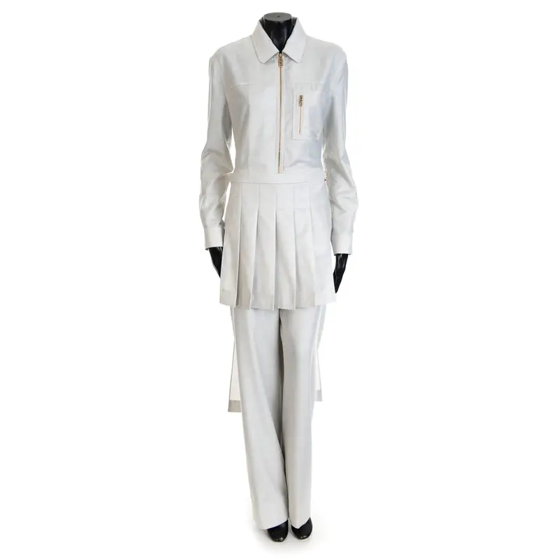 White Wool Jumpsuit