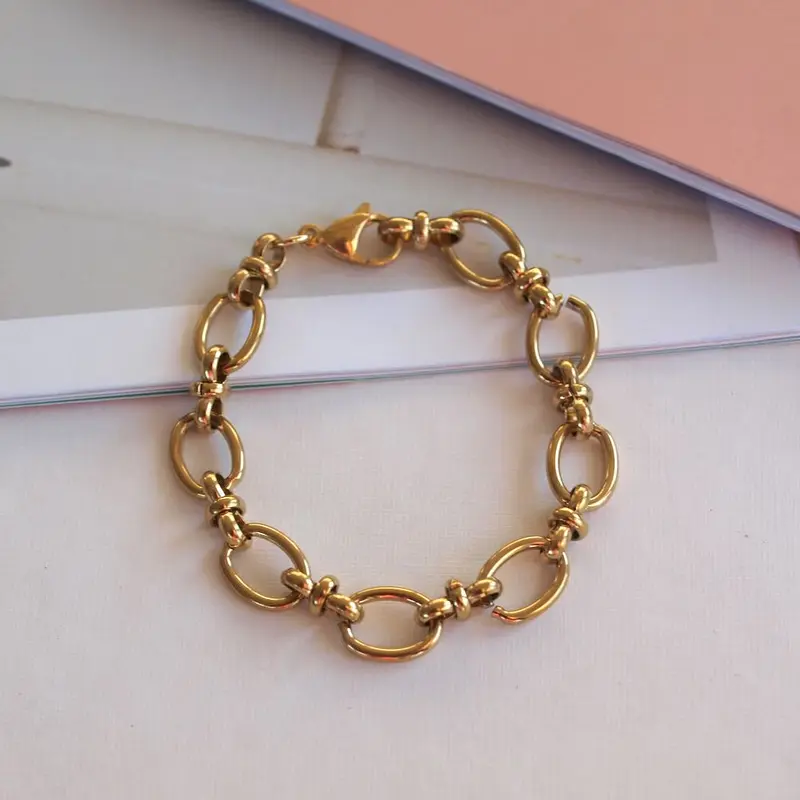 Widaro armband chain gold oval