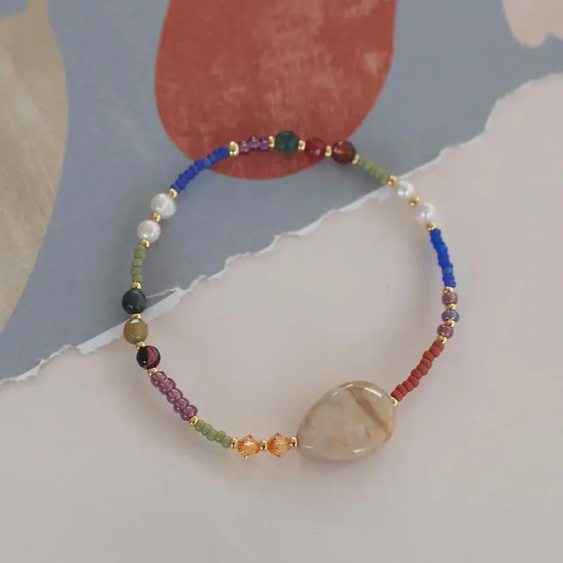 widaro armband colourful and stone