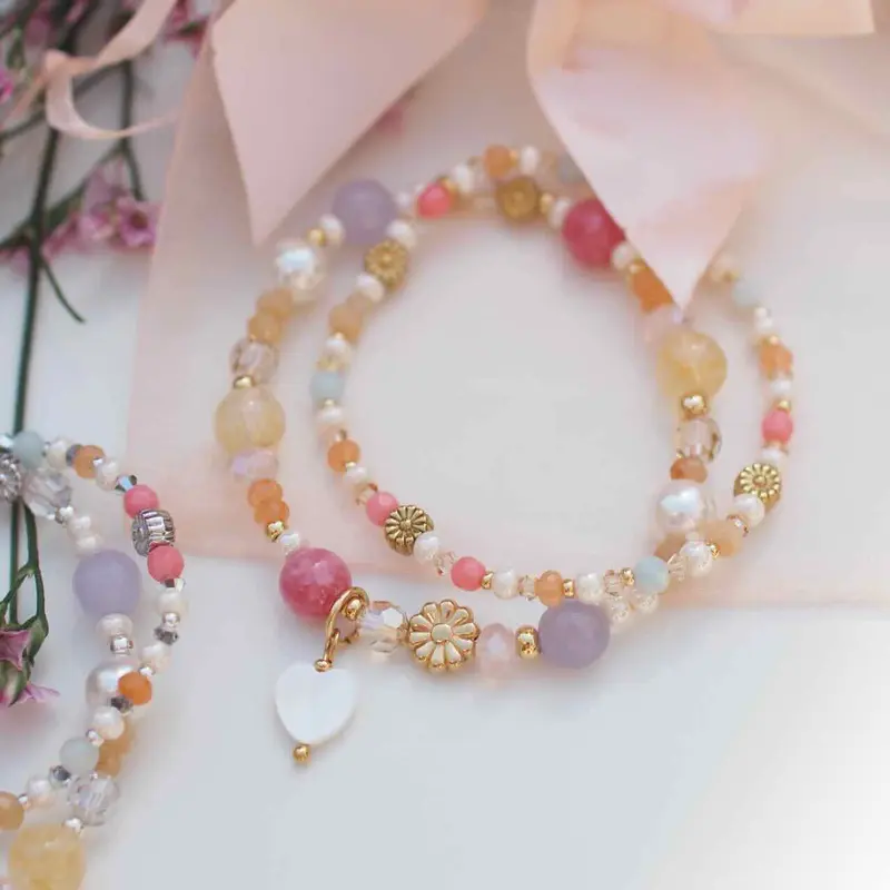 widaro armband lovely flowers gold (kies je soort)