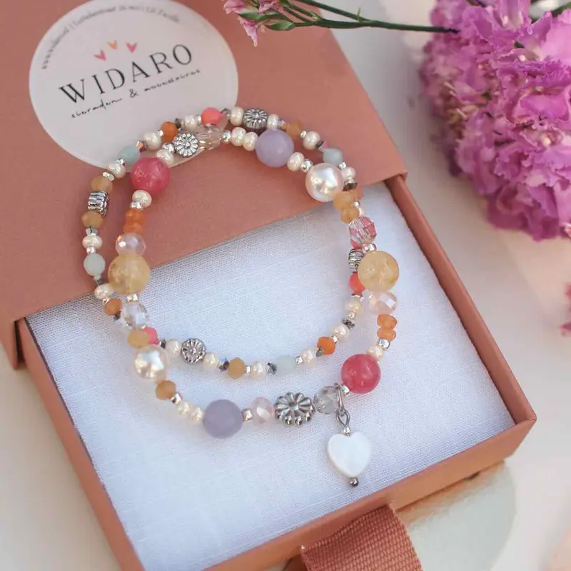 widaro armband lovely flowers silver (kies je soort)