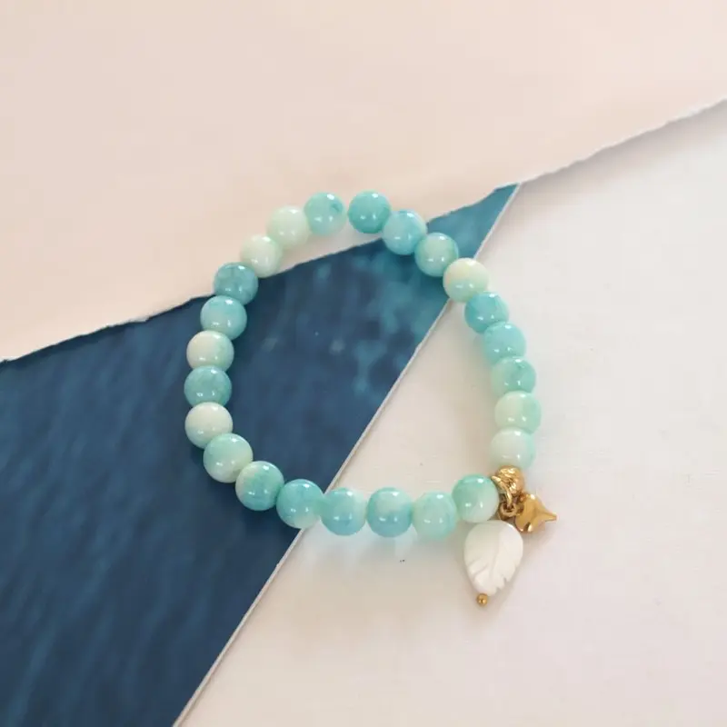 Widaro armband marble turquoise (goud/zilver)