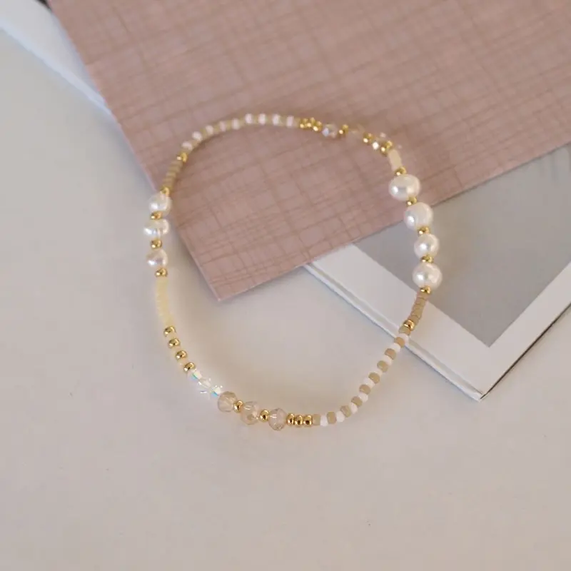 Widaro armband mix naturel pearl