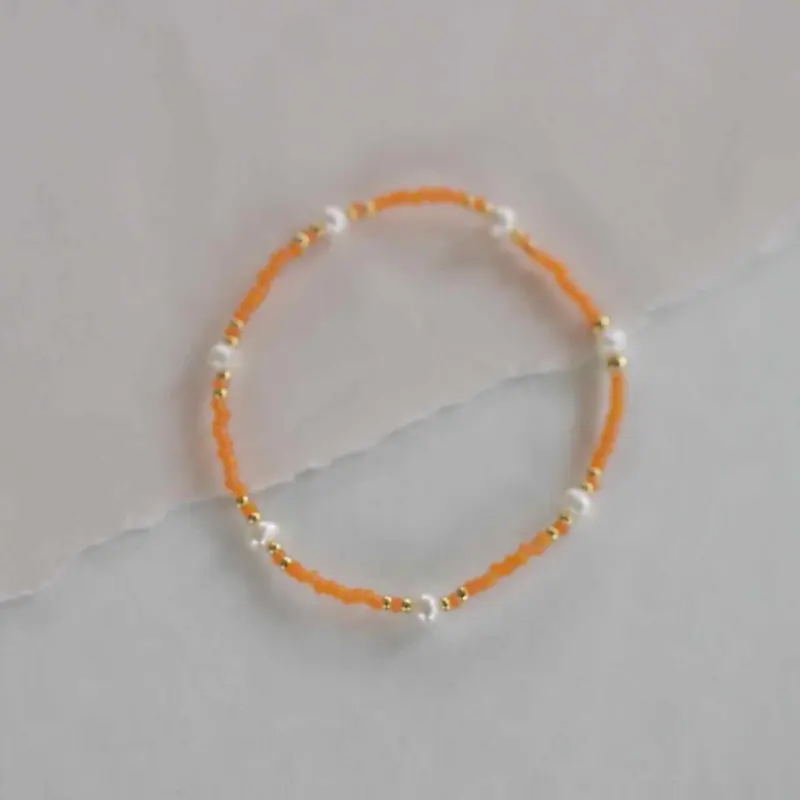 widaro armband orange pearl