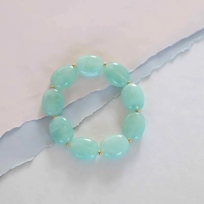 widaro armband oval mint marble