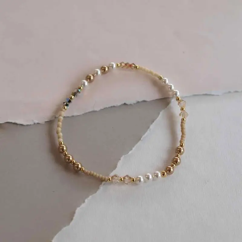 widaro armband pearl chique gold