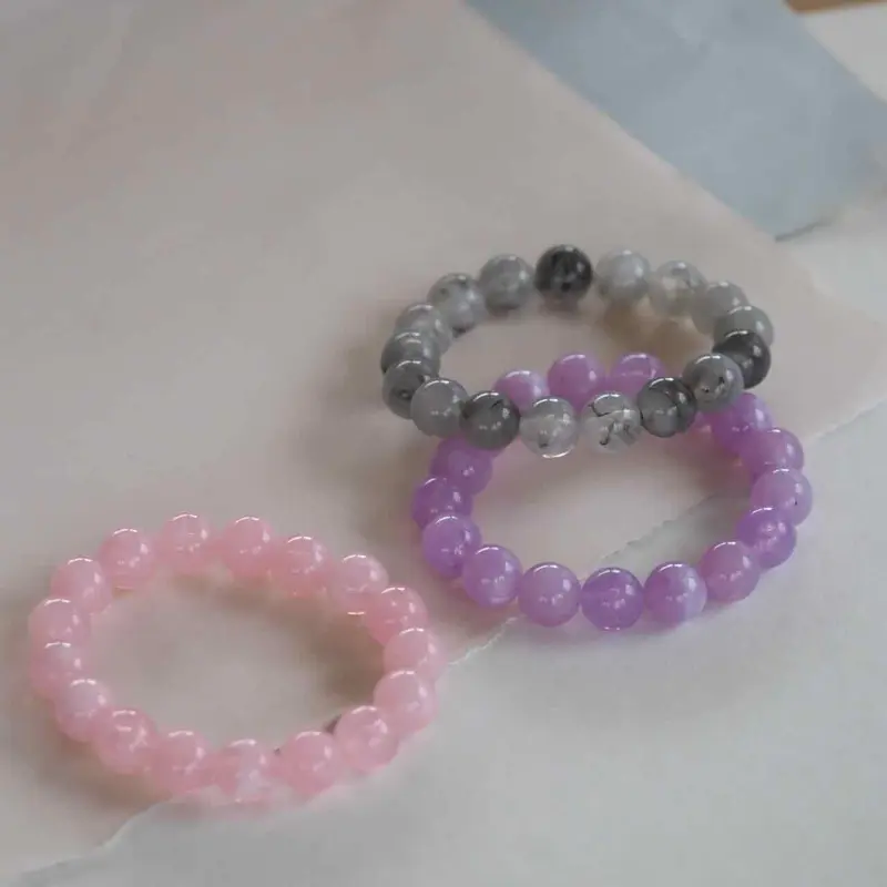 widaro armband pink/grey/lila marble (kies je kleur)