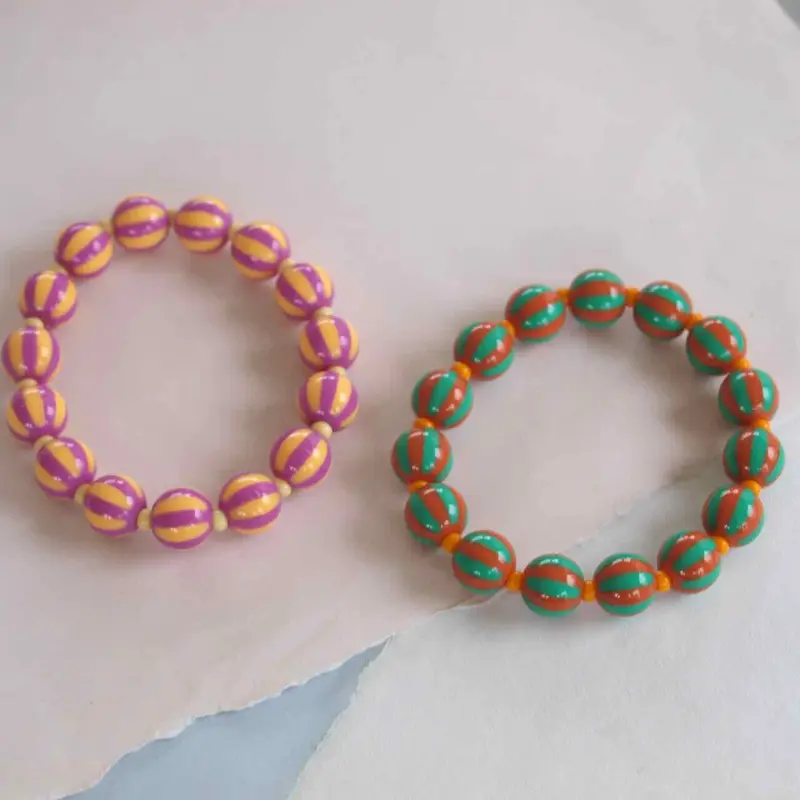 widaro armband stripey purple green (kies je kleur)