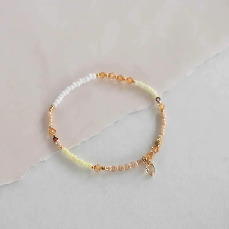 widaro armband summer yellow with sunny charm