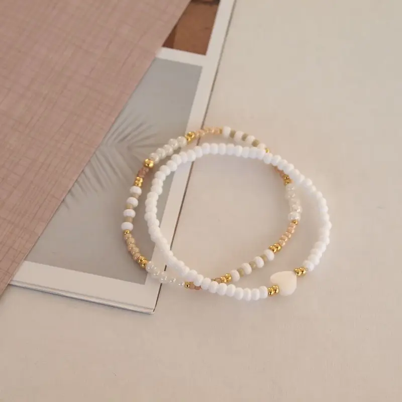 Widaro armbanden white tones