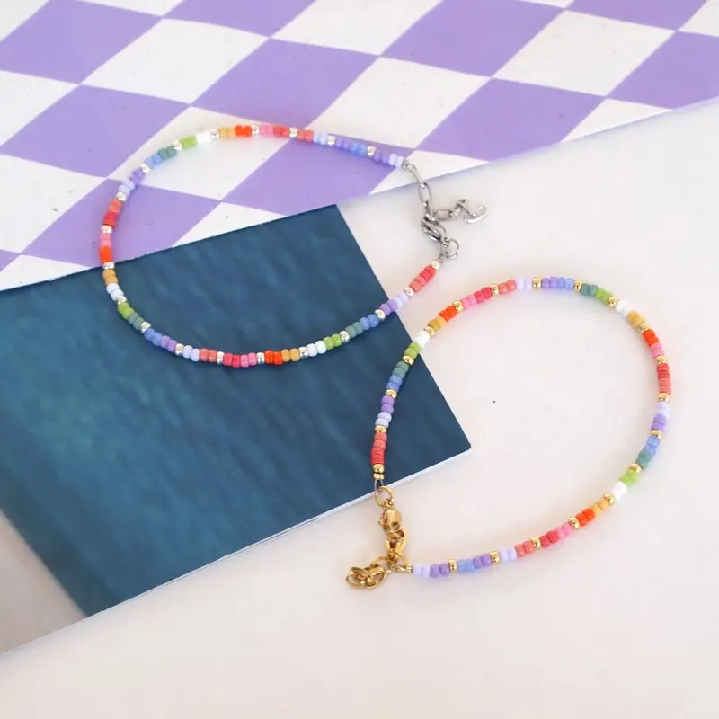 Widaro enkelbandjes sunny colours (kies goud/zilver)