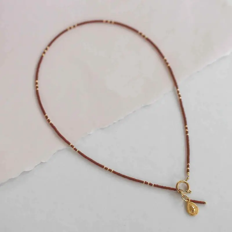 widaro halflange ketting mat brown