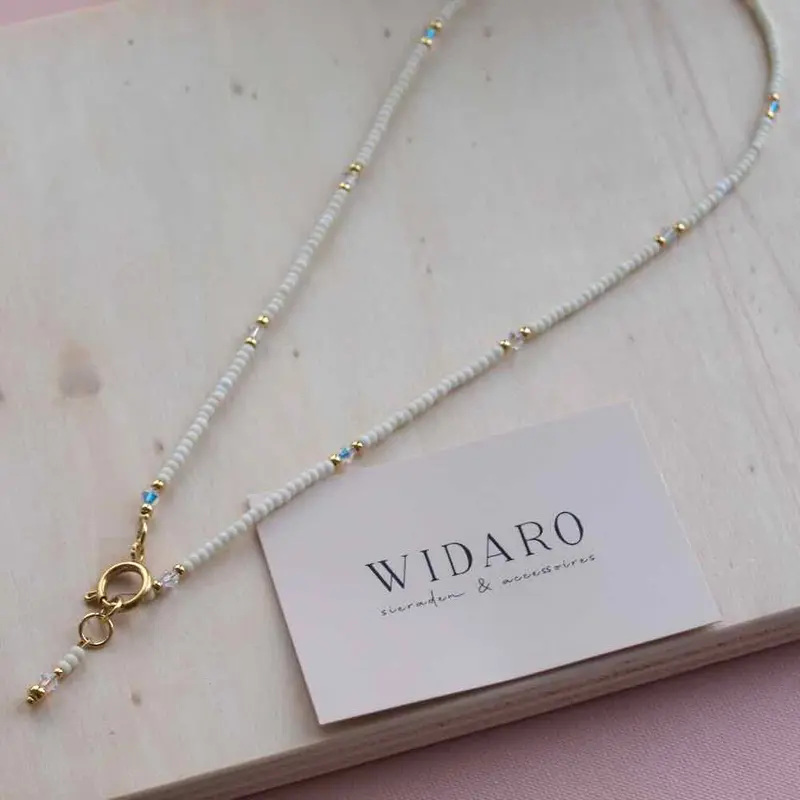 widaro halflange ketting off white